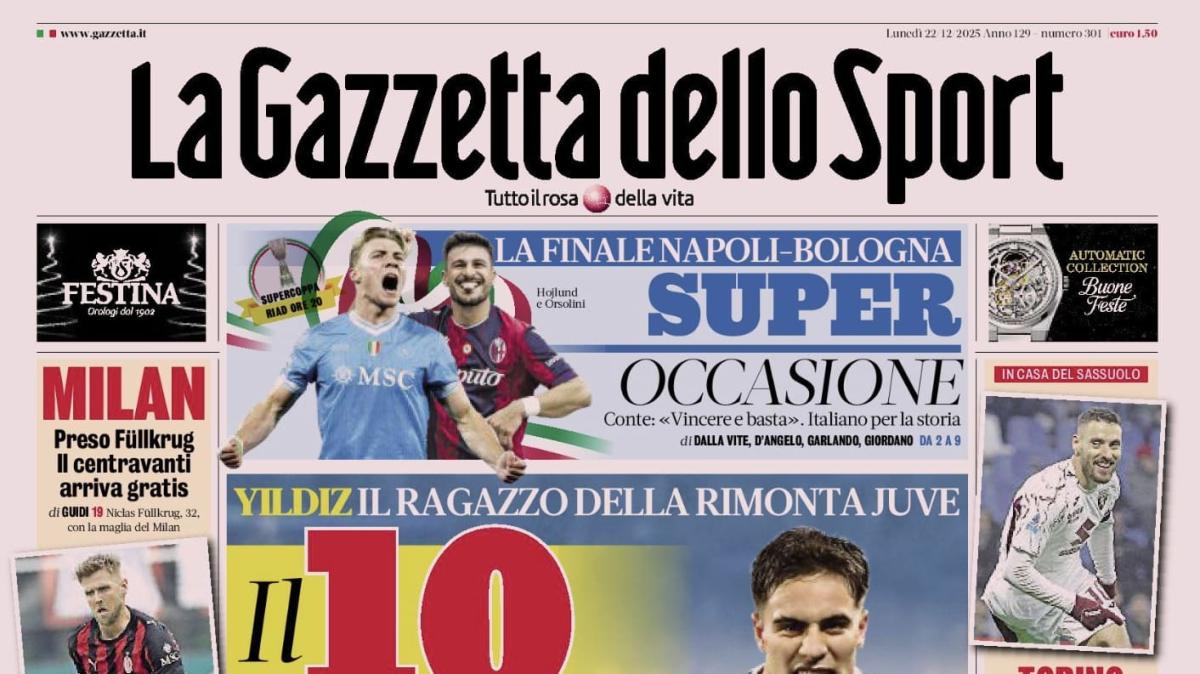 PRIMA PAGINA - La Gazzetta dello Sport: "Il 10 prende la lode"