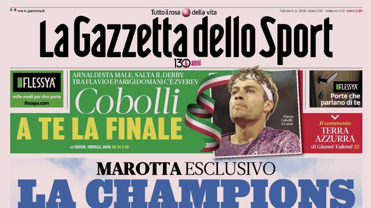 PRIMA PAGINA – La Gazzetta dello Sport: "La Champions e smetto"