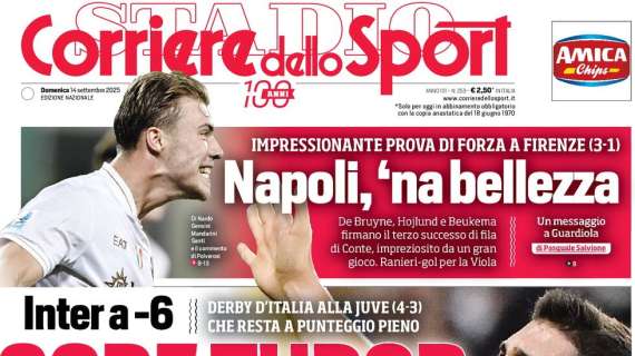 PRIMA PAGINA - Corriere dello Sport: "Gode Tudor"