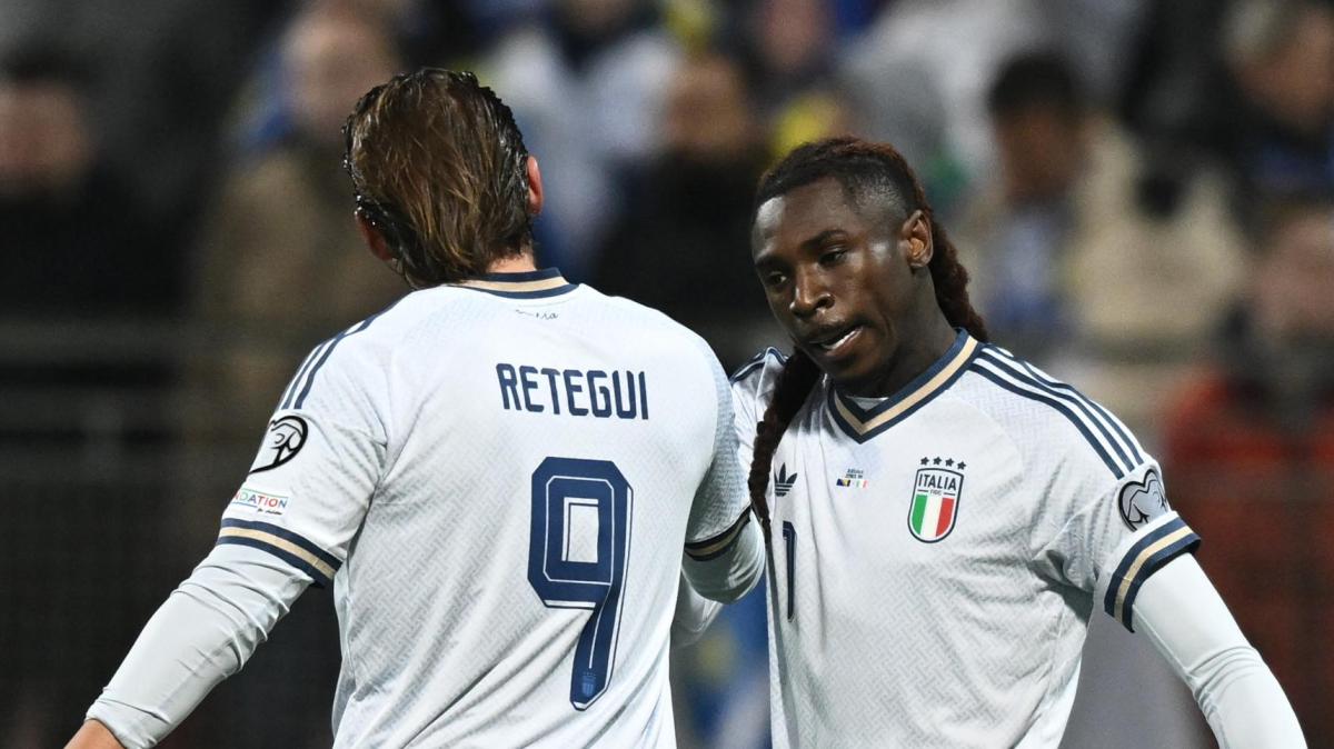 Errore di Vasilj, Kean non perdona: dopo 15 minuti Italia avanti 1-0 a Zenica!