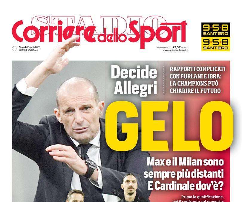 PRIMA PAGINA - Corriere dello Sport: "Gelo"