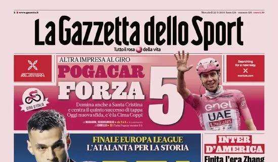 La prima pagina de La Gazzetta dello Sport oggi sull' Atalanta: "La Dea di tutti"