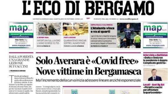 L'Eco di Bergamo: "L'Atalanta vince e va ai quarti"