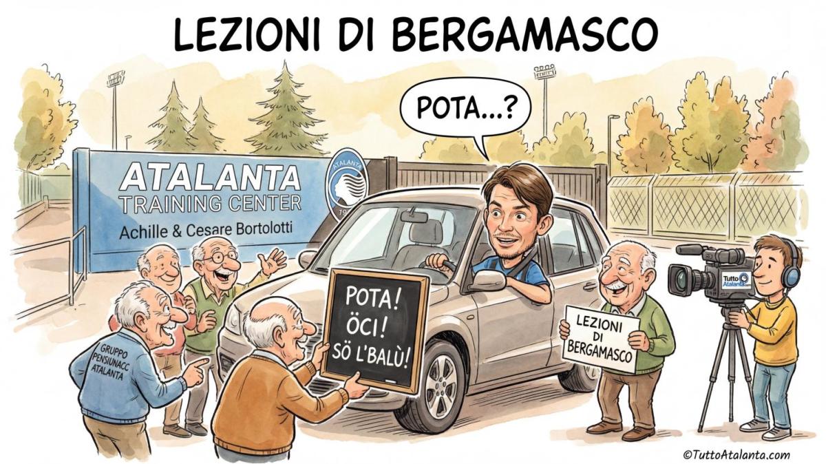 ESCLUSIVA TA - De Roon a scuola di bergamasco: le esilaranti lezioni con il Gruppo Pensiunacc Atalanta