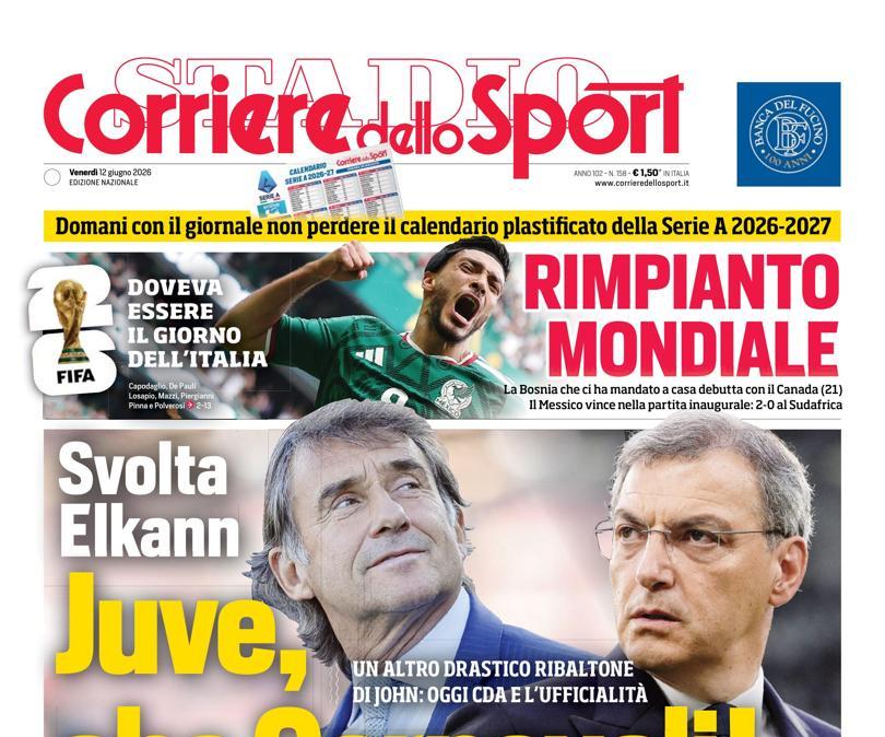 PRIMA PAGINA - Corriere dello Sport: "Juve, che Carnevali!"