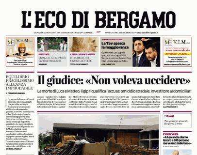 L'Eco di Bergamo: "Caro Abbonamenti, protestano i tifosi" 