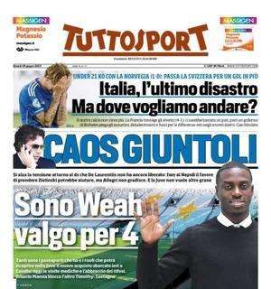 Tuttosport apre sul mercato della Juventus: "Sono Weah e valgo per 4"