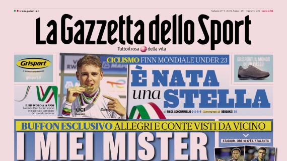 PRIMA PAGINA - La Gazzetta dello Sport: "I miei mister scudetto"