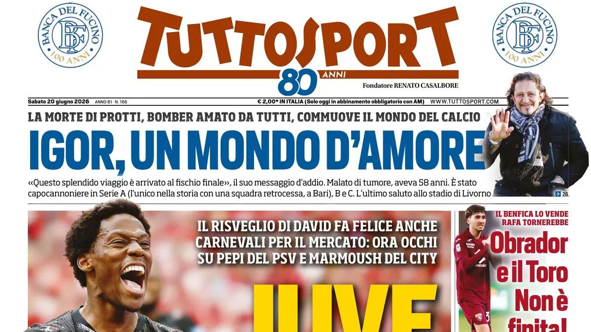PRIMA PAGINA – Tuttosport: "Juve, affari mondiali"