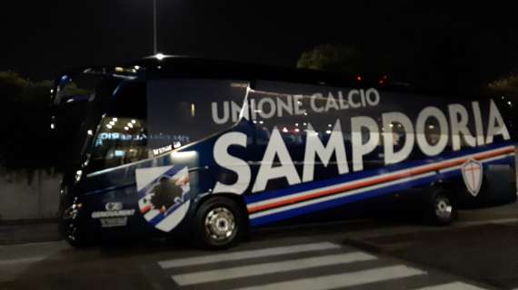 ESCLUSIVA TA, FOTO - L’arrivo della Sampdoria all'Hotel NH di Orio al Serio 