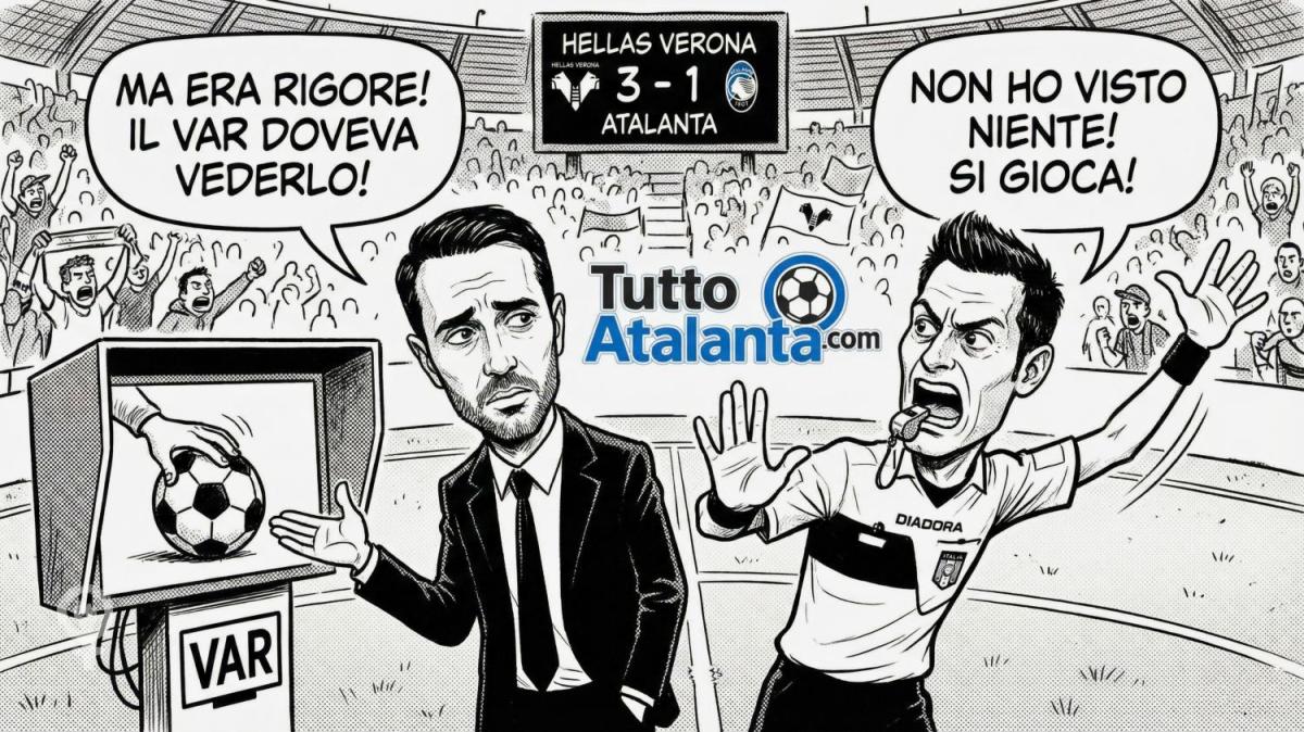 La vignetta TA - L'amara ironia di Palladino tra 'mea culpa' e la svista del VAR