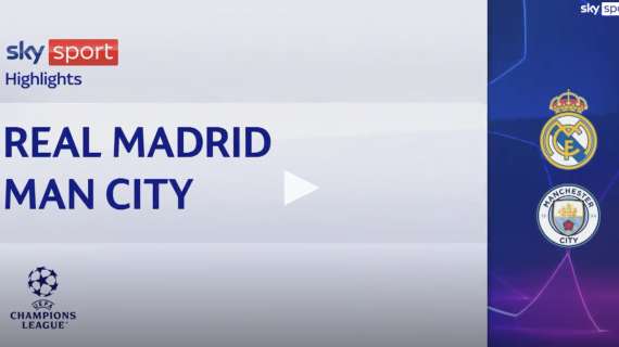 VIDEO, Champions / Real Madrid-Manchester City 1-1: gol e highlights
