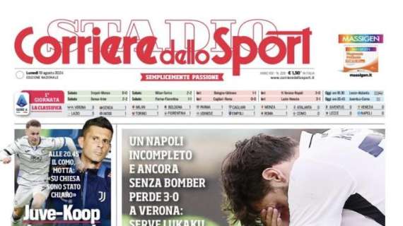 Napoli shock, Il Corriere dello Sport apre col mea culpa di Conte: "Tifosi, mi scuso"