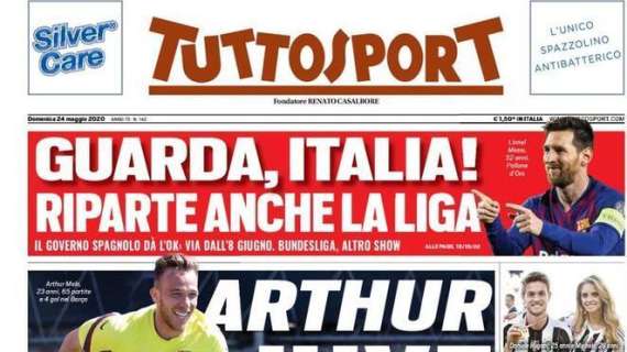 Tuttosport: "Guarda Italia, riparte anche la LIGA"