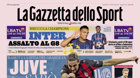 PRIMA PAGINA - La Gazzetta dello Sport:: "Juric si affida a Sulemana"