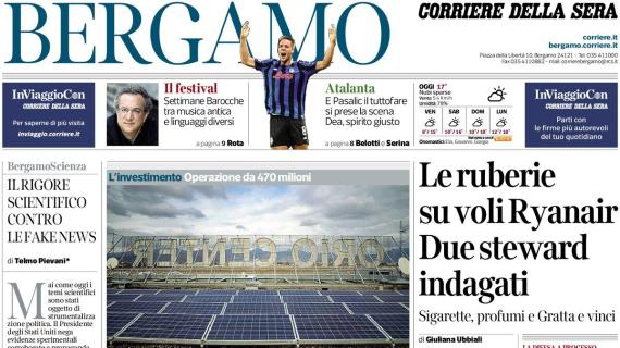 PRIMA PAGINA - Corriere di Bergamo: "E Pasalic il tuttofare si prese la scena Dea, spirito giusto"