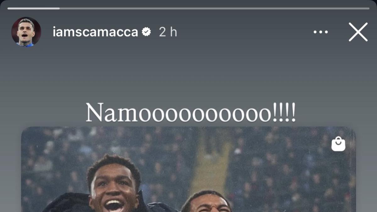 Scamacca, esultanza Social in romanesco: il «Namoooo!!!» per Hien infiamma i tifosi