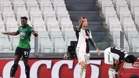 Zapata la sblocca contro la Juventus: assist di Gomez, è 0-1
