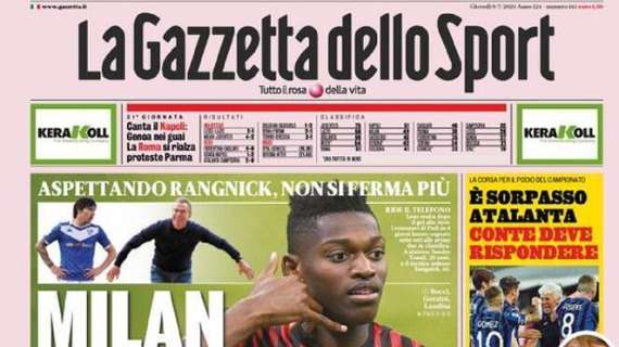 La Gazzetta dello Sport: "E' sorpasso Atalanta"