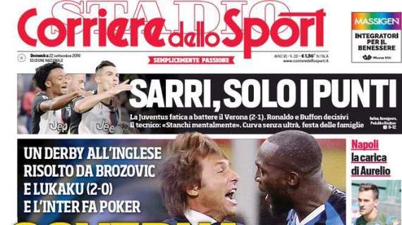 Prime pagine - "Inter boom", "Governa Conte", "Il fattore R lancia la Juve"