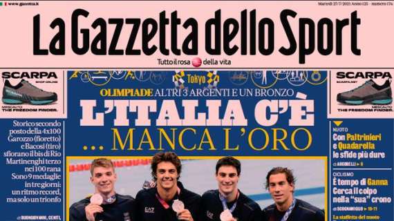 L'apertura odierna de La Gazzetta dello Sport: "Addio al Chievo, Cosenza riammesso in B"