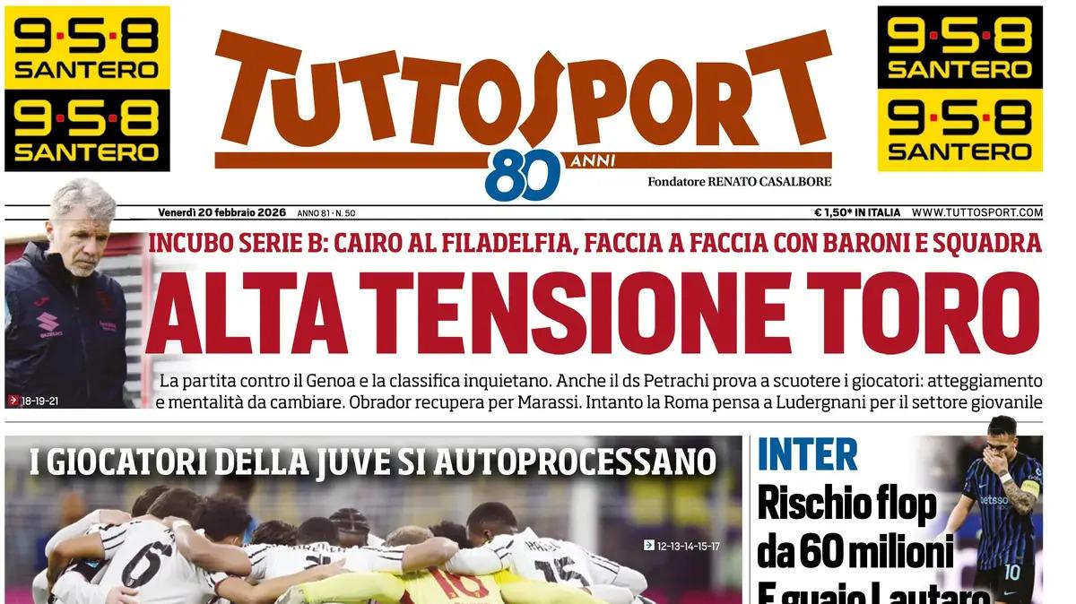 PRIMA PAGINA Tuttosport: "Svegliamoci o sono guai"