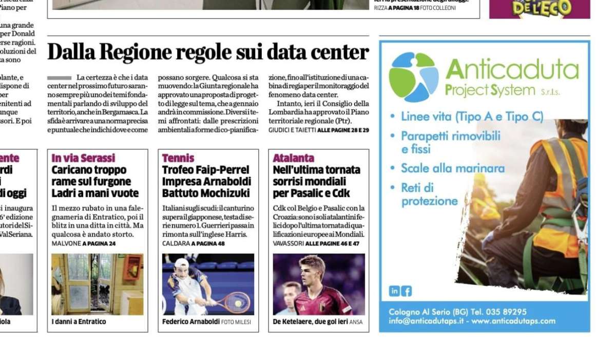 PRIMA PAGINA - L’Eco di Bergamo: "Nell'ultima tornata sorrisi mondiali per Pasalic e CdK"