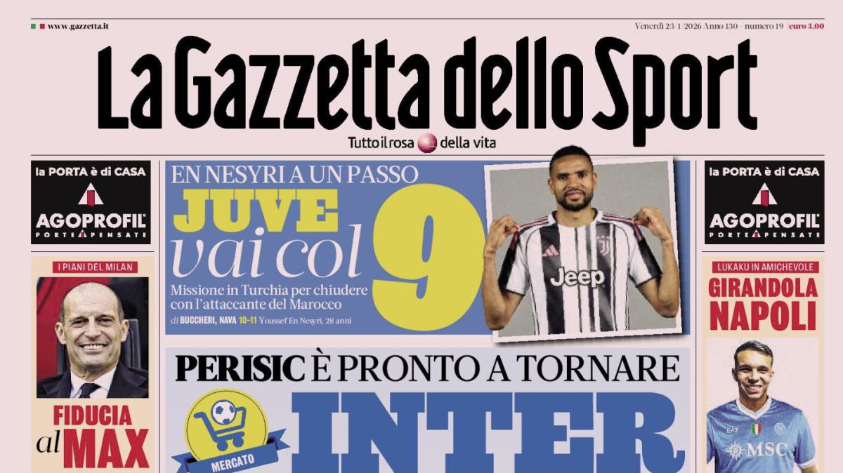 PRIMA PAGINA - La Gazzetta dello Sport: "Inter chi si rivede"