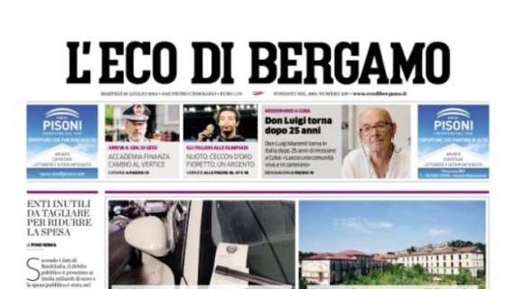 Rivoluzione difesa in casa Atalanta. L'Eco di Bergamo intitola: "Djimsiti verso l'addio"