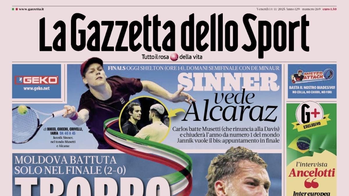 PRIMA PAGINA - La Gazzetta dello Sport: "Troppo poco"