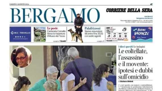 L'apertura del Corriere di Bergamo: "Koopmeiners, domino mercato. Quale ruolo per Zaniolo?"