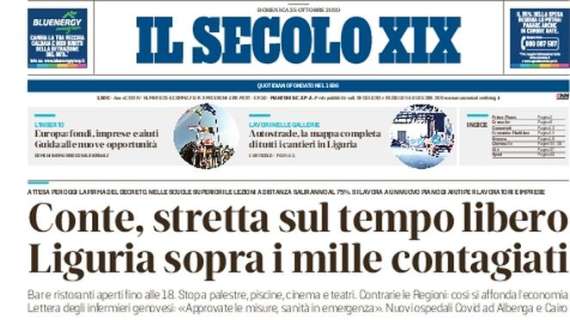 Il Secolo XIX: "Sampdoria spietata a Bergamo, Atalanta punita in contropiede"