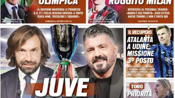 Tuttosport in apertura: "Atalanta a Udine: missione 3° posto"