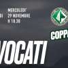 Avellino, i convocati per la Coppa Italia con la Juve Stabia. Diversi titolari a riposo