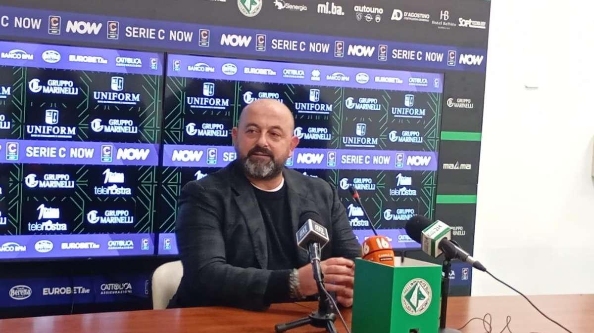 Aiello in conferenza: "Possiamo solo chiedere scusa. Biancolino? Ancora non ho incontrato la proprietà, ci sarà un confronto certamente"