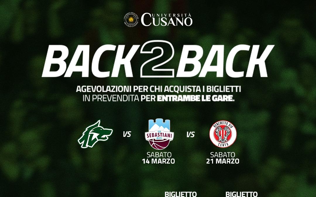 L’Unicusano Avellino Basket lancia l’iniziativa ‘Back - to - Back’