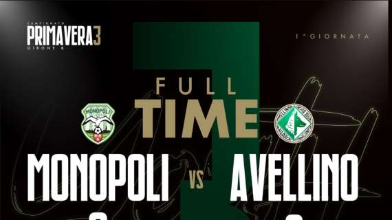 Primavera 3: esordio amaro per l'Avellino. Il Monopoli vince 2-0