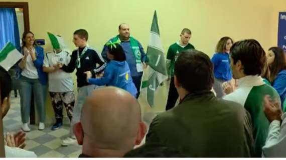 FOTO - Avellino ospite all'E.T.S. Pianeta Autismo di Aiello del Sabato: che accoglienza per i lupi!