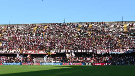 Salernitana-Frosinone, allerta alta per la possibile presenza di ultras anche biancoverdi
