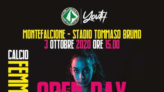 Avellino, il 3 ottobre a Montefalcione Open Day per la "Cantera femminile"