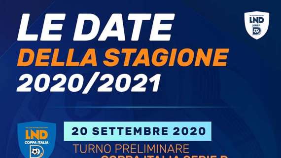 Serie D, comunicate le date di inizio della stagione 2020/21