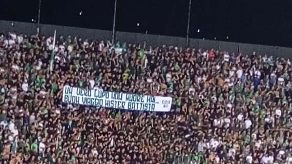 La Curva Sud ricorda Enzo Battista: "Un vero lupo non muore mai. Buon viaggio mister"