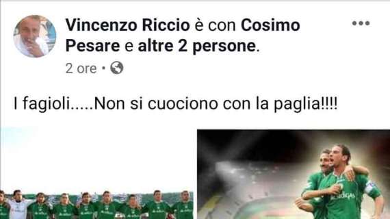 Vincenzo Riccio ricorda il suo passato: "I fagioli non si cuociono con la paglia"