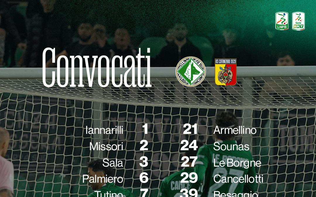 Avellino-Catanzaro, i convocati di Ballardini: si ferma Daffara, out anche Milani e Sgarbi