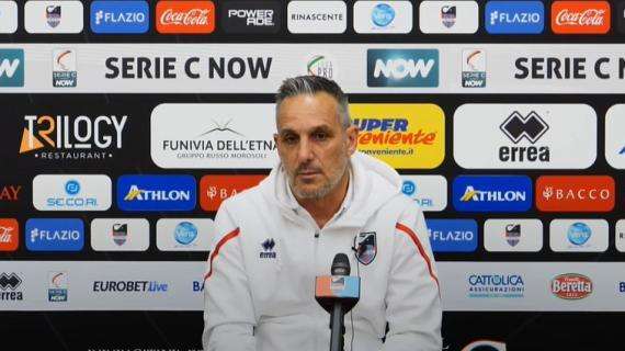 Catania, Zeoli: "Ad Avellino sarà una partita diversa, dobbiamo andare oltre per regalare qualcosa di importante alla città"