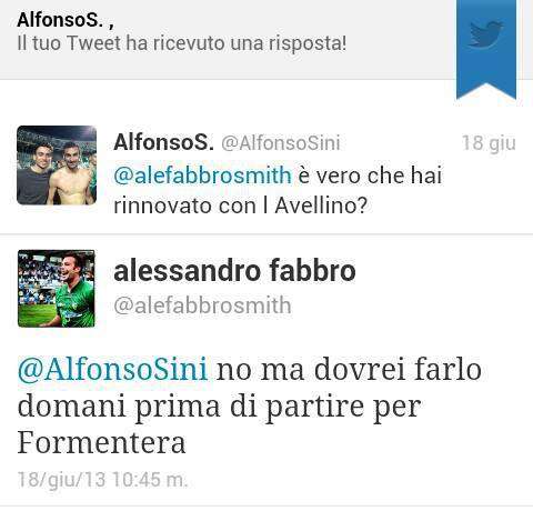 Fabbro: "Oggi ad Avellino per rinnovare"