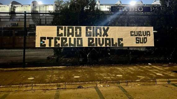 Ultrà del Foggia scomparso, lo striscione della Curva Sud Avellino: "Ciao Giax, eterno rivale"