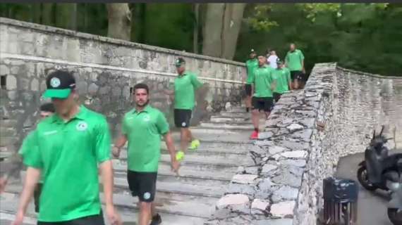 Ritiro a Mercogliano day 8: escursione ad Acqua Fidia. Presenti anche Maniero, Mastalli e Scognamiglio