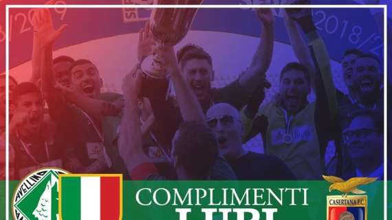 Avellino campione, gli auguri della Casertana: "Chi non conosce il buio non può capire la luce" 