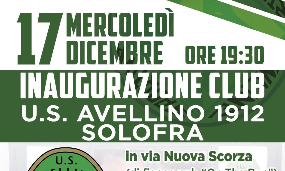 Inaugurazione nuovo club di tifosi a Solofra: ci sarà pure l'Avellino